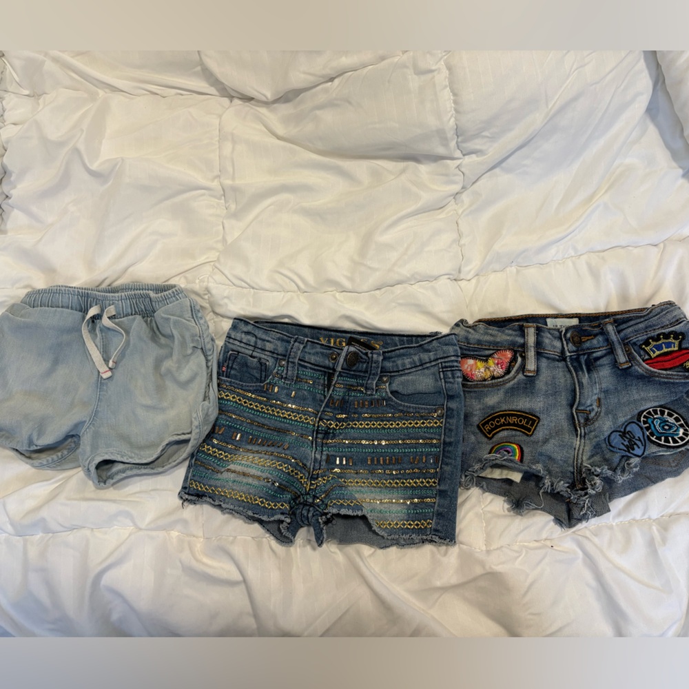 Hudson Jeans Kids Denim Shorts - Blue and Gray